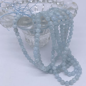 aquamarine blue gemstone beads 4mm frenelle jewellery