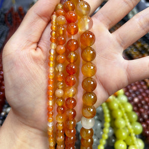 Carnelian Gemstone Beads (4mm)