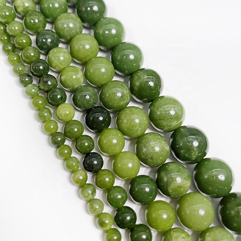Green Jade Gemstone Beads (6mm)