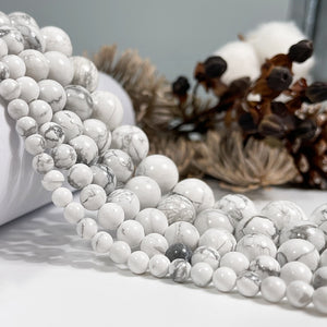 Howlite Gemstone Beads (4mm)