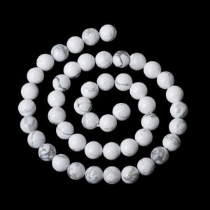 Howlite Gemstone Beads (4mm)