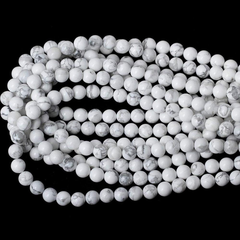 Howlite Gemstone Beads (4mm)
