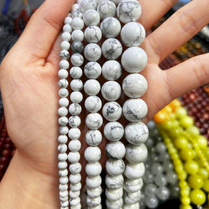 Howlite Gemstone Beads (4mm)