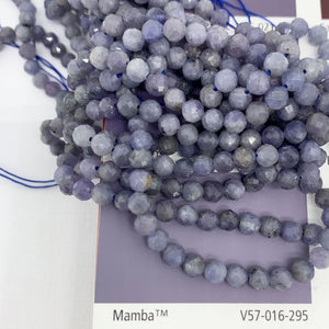 Facetted Tanzanite Gemstone Beads (4mm)