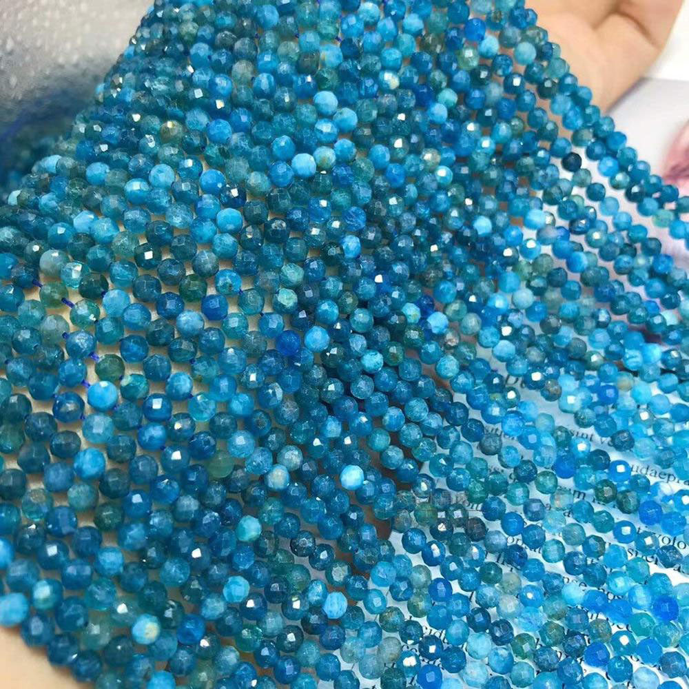 blue gemstones apatite beads