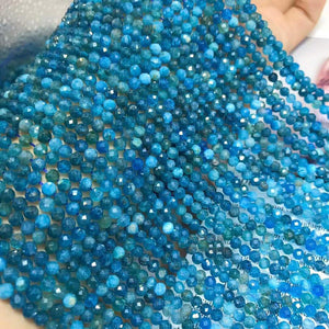 blue gemstones apatite beads