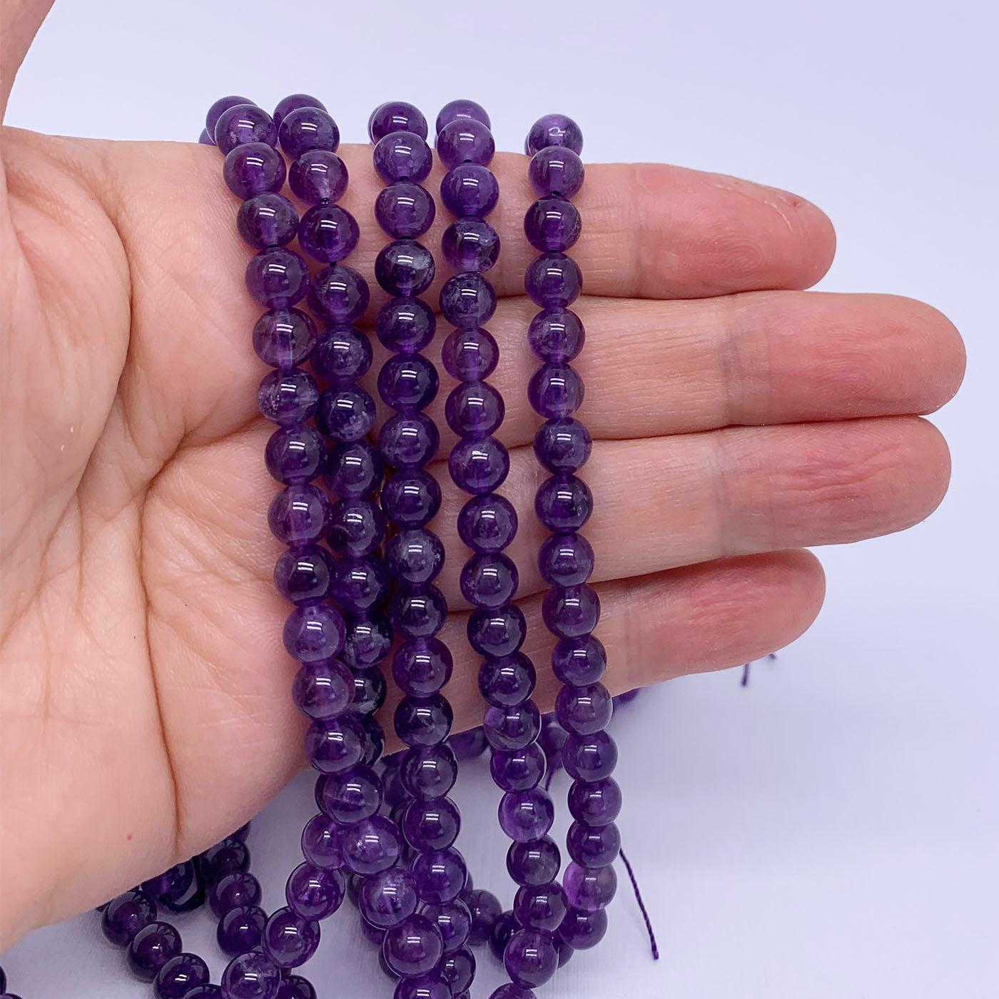 Amethyst gemstone loose beads available from FRENELLE Jewellery Online auckland NZ