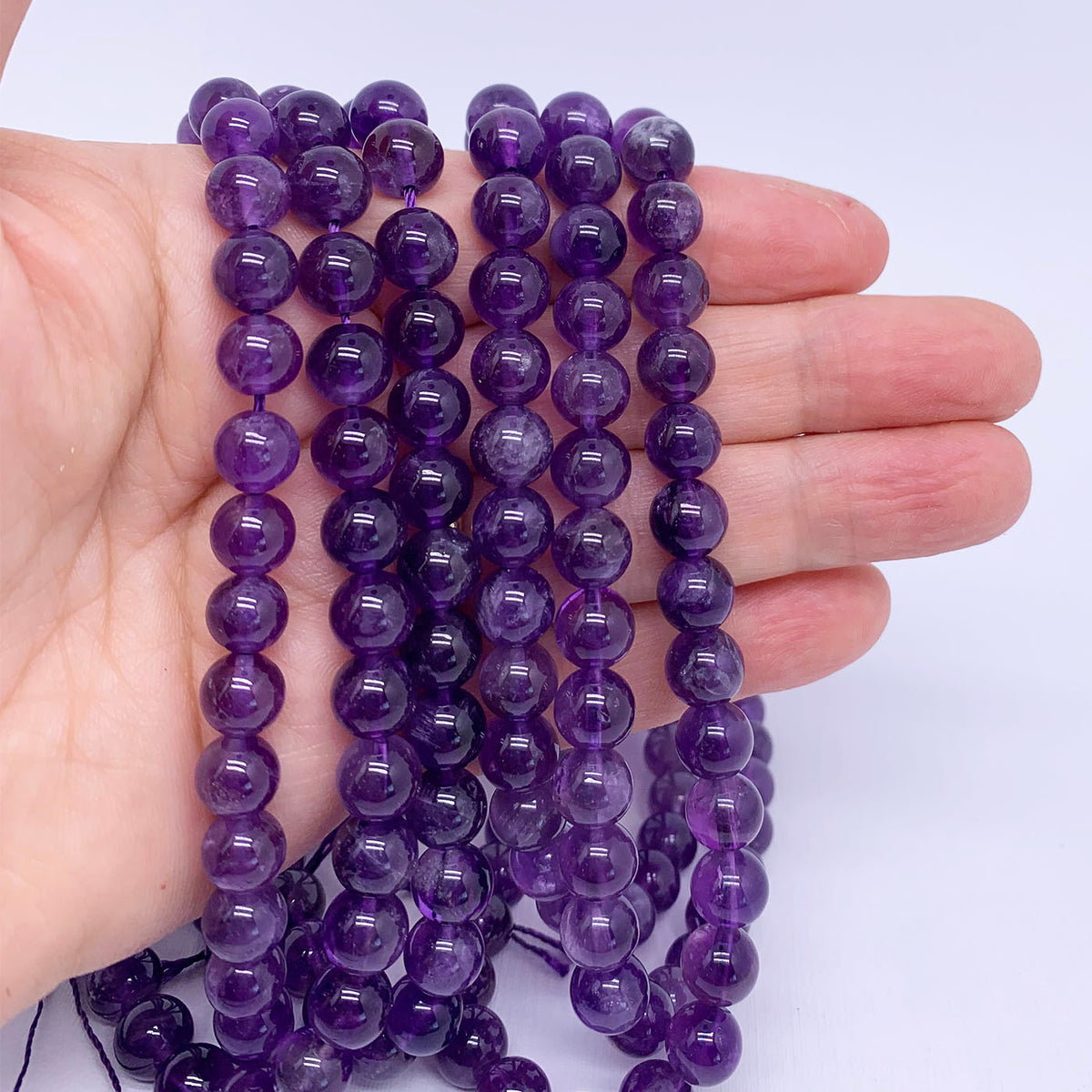 Amethyst gemstone loose beads available from FRENELLE Jewellery Online auckland NZ