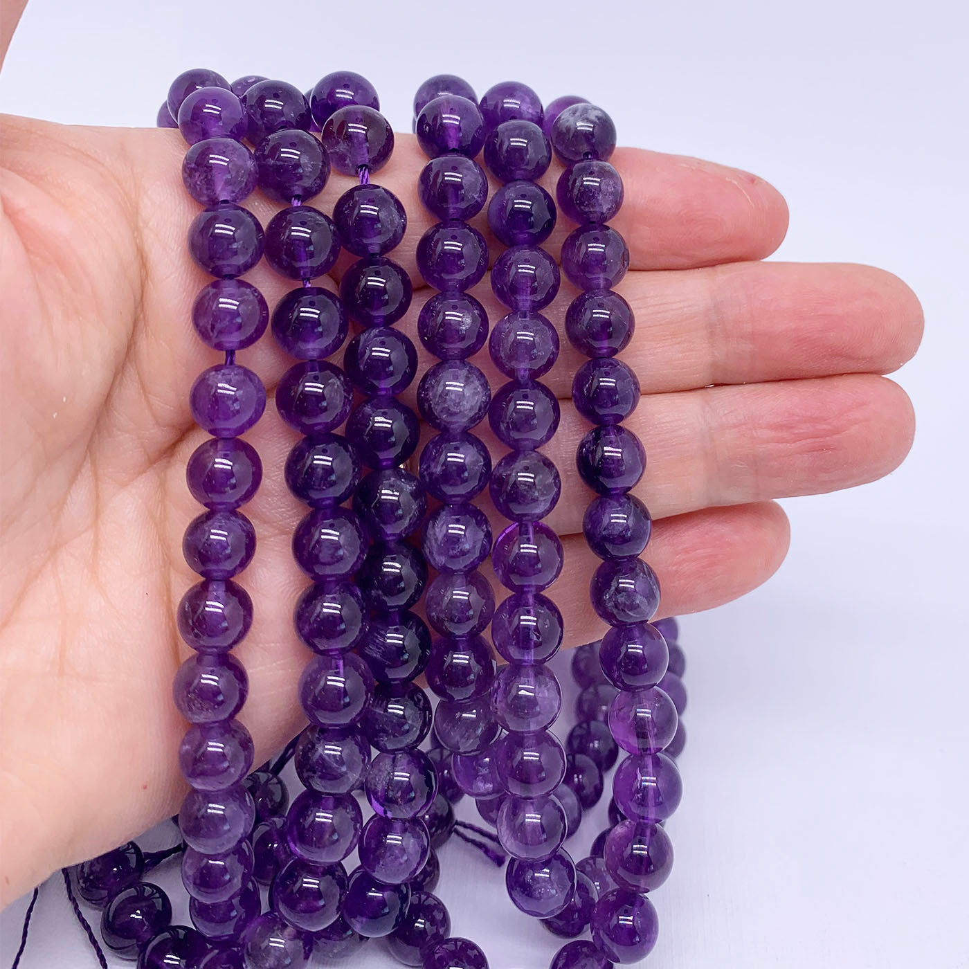 Amethyst gemstone loose beads available from FRENELLE Jewellery Online auckland NZ