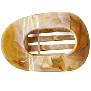 Flat Hair Clip "Mel" (Amber Flow)