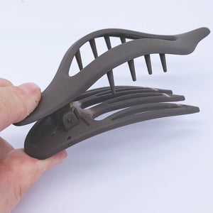 Flat Hair Clip "Maxine" (Brown)