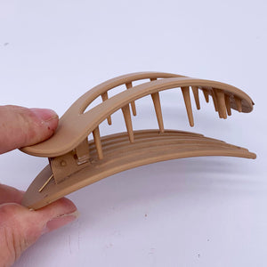 Flat Hair Clip "Mel" (Coffee)