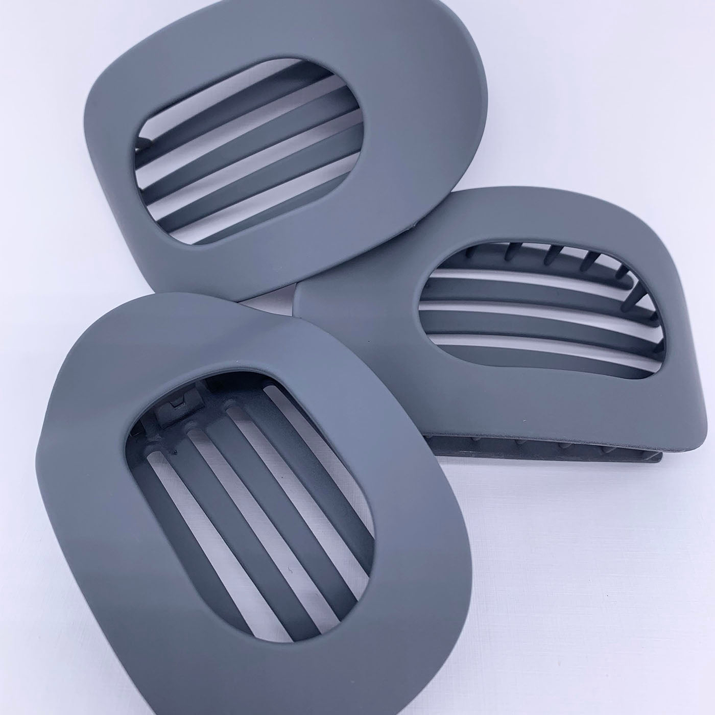 Dark Grey flat hair clip for driving frenelle accessories online NZ