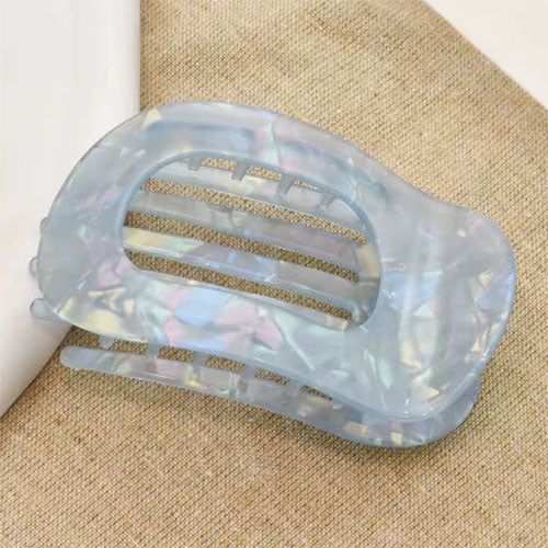 Flat Hair Clip "Mel" (Blue Glow)