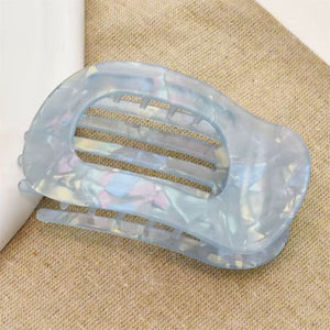 Flat Hair Clip "Mel" (Blue Glow)