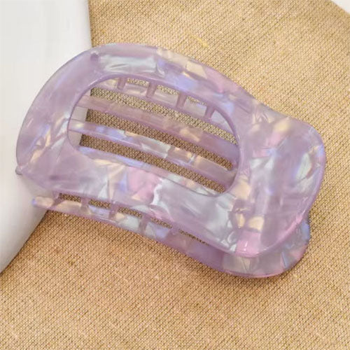 Flat Hair Clip "Mel" (Purple Glow)
