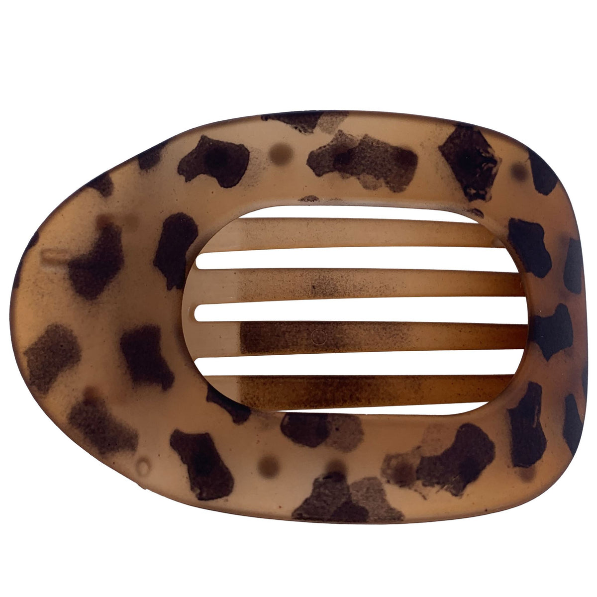 Flat Hair Clip "Mel" (Matt Light Tortoise)