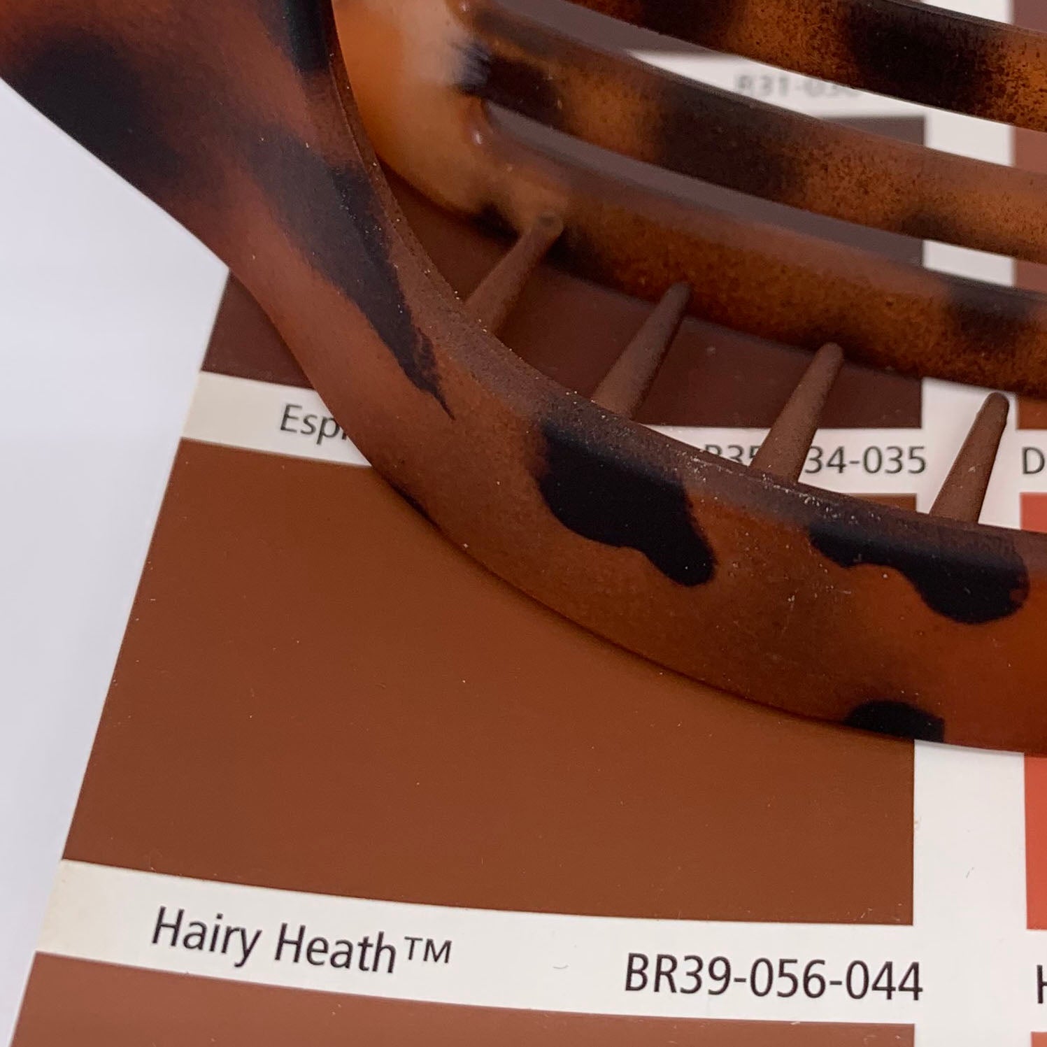 Flat Hair Clip "Mel" (Matt Tortoise)