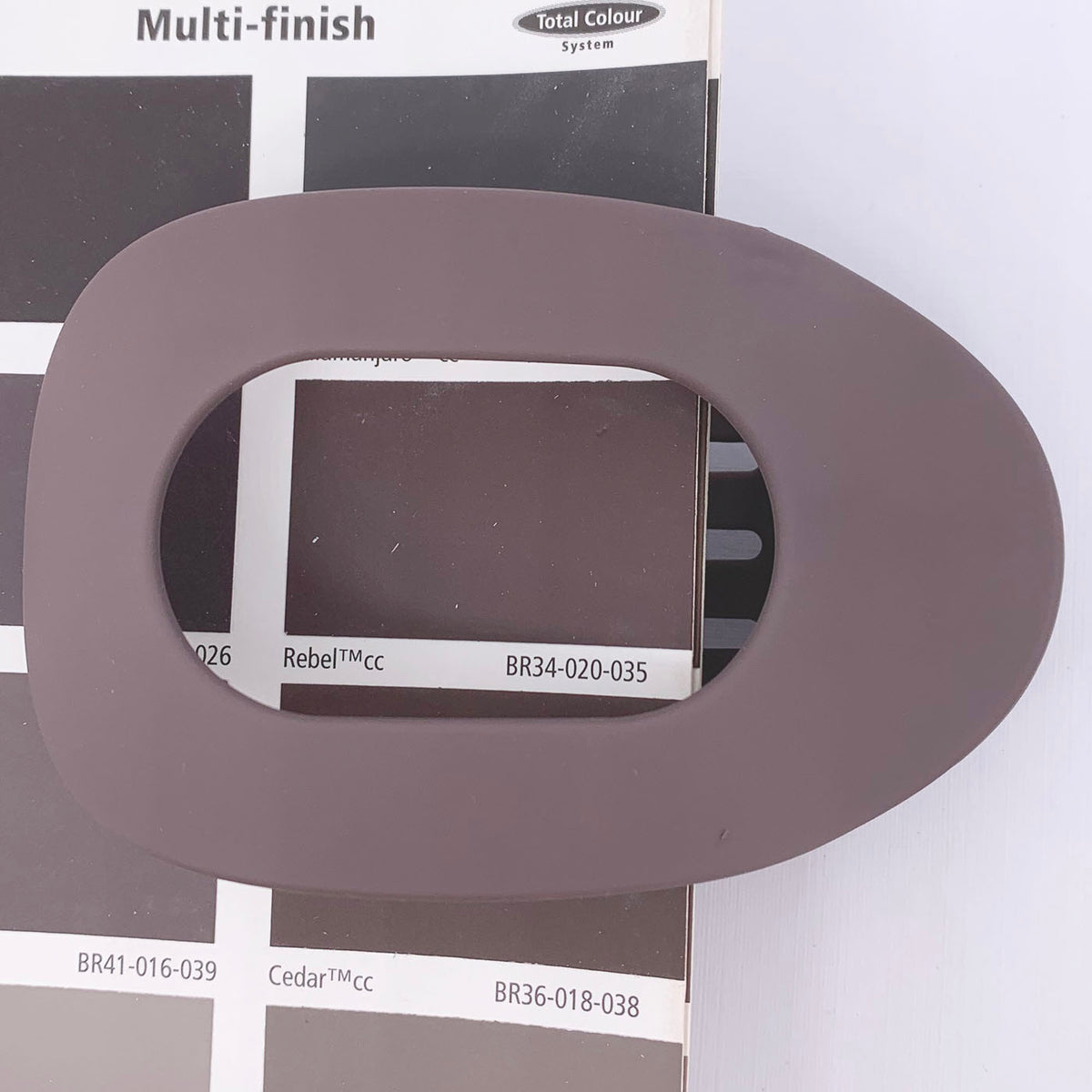 Flat Hair Clip "Mel" (Matt Redwood)