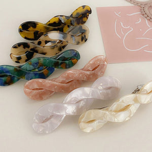 braided tortoise shell barrette all colours