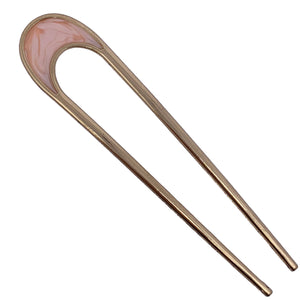 gold fork hair accessory peach
