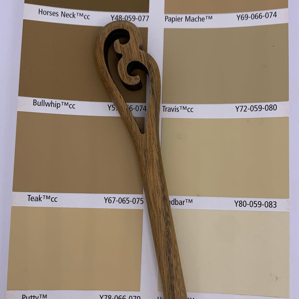 koru maori hair stick resene