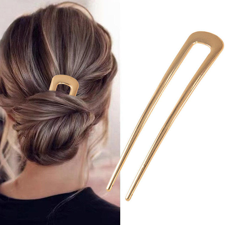 Hair Fork  - simple design "Gigi " (Gold)