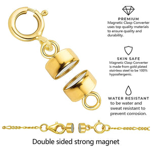 gold magnetic clasp frenelle jewellery