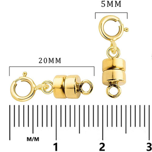 gold magnetic clasp frenelle jewellery