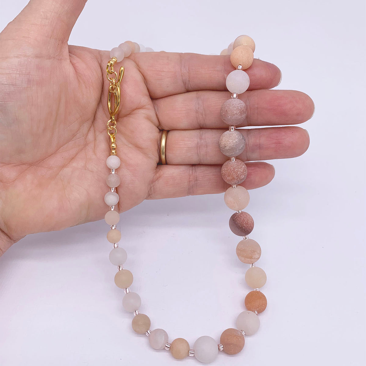 adventurine gemstone necklace by frenelle jewellery online nz