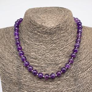 amethyst gemstone necklace frenelle jewellery buy online nz