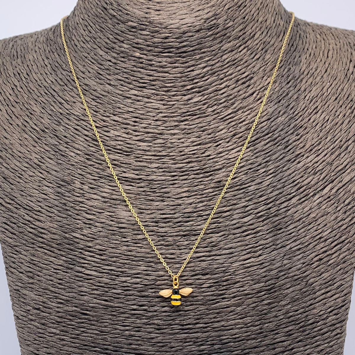 gold bee necklace frenelle jewellery online auckland nz