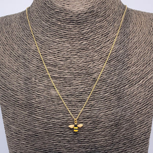 gold bee necklace frenelle jewellery online auckland nz