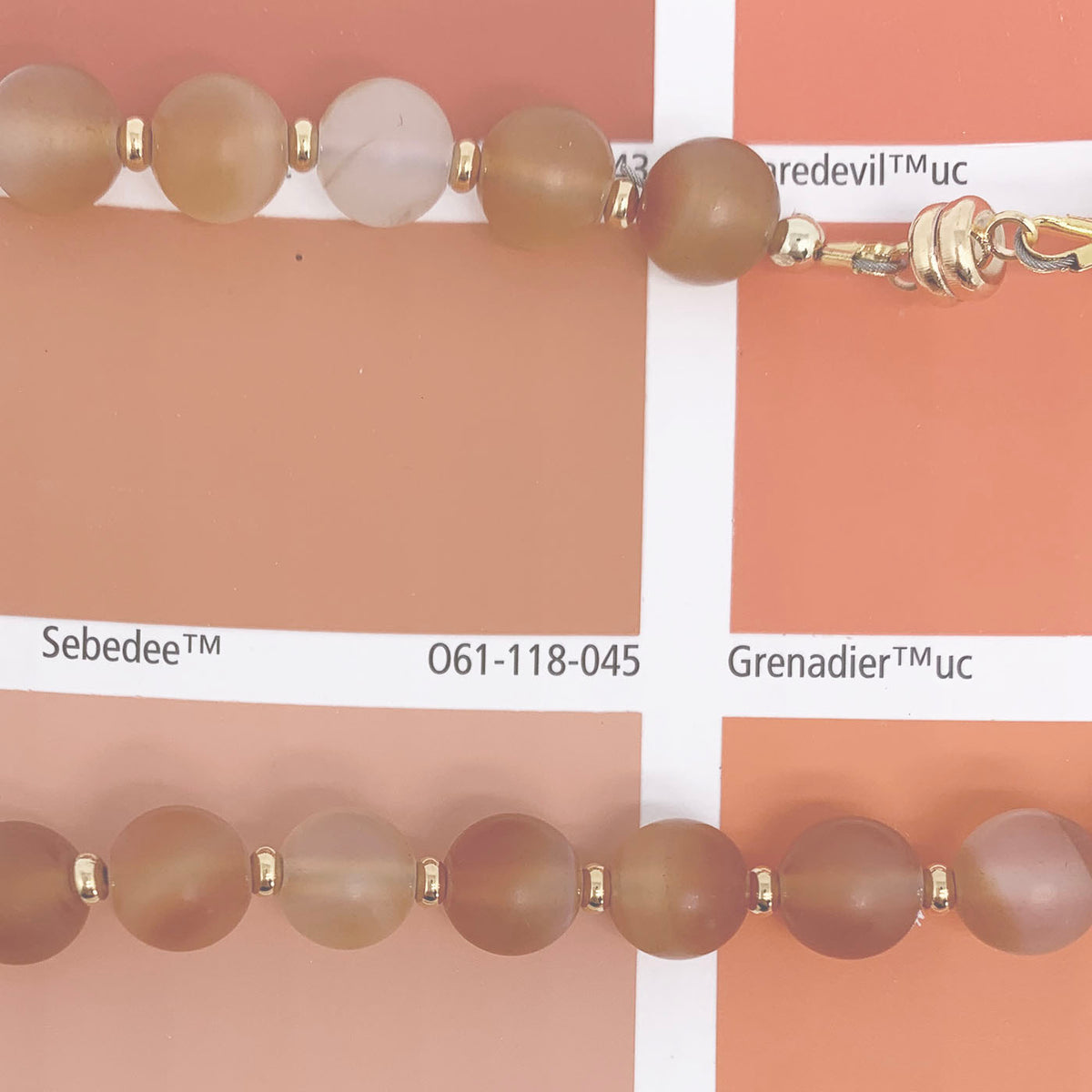 orange carnelian gemstone necklace frenelle jewellery