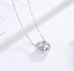 Silver Premium Crystal Necklace "Charmaine"