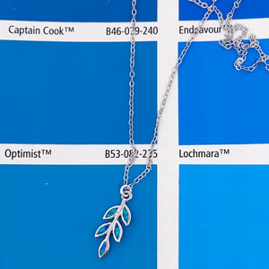 blue opal silver pendant necklace frenelle jewellery