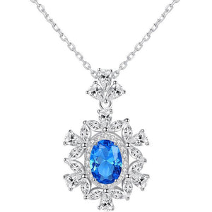 blue sapphire silver necklace frenelle jewellery online auckland nz