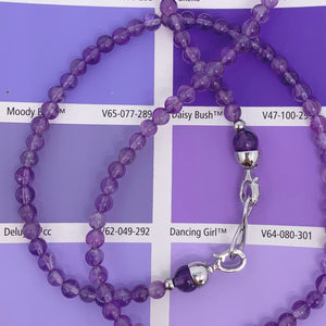 amethyst gemstone necklace frenelle jewellery