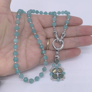 
amazonite gemstone necklace by frenelle jewellery