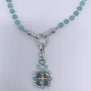 amazonite gemstone necklace by frenelle jewellery