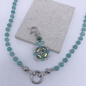 amazonite gemstone necklace by frenelle jewellery
