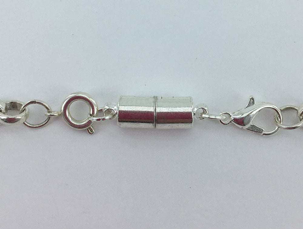 Necklace difficult to put on?  HERE'S THE ANSWER! Gold magnetic clasp MEDIUM