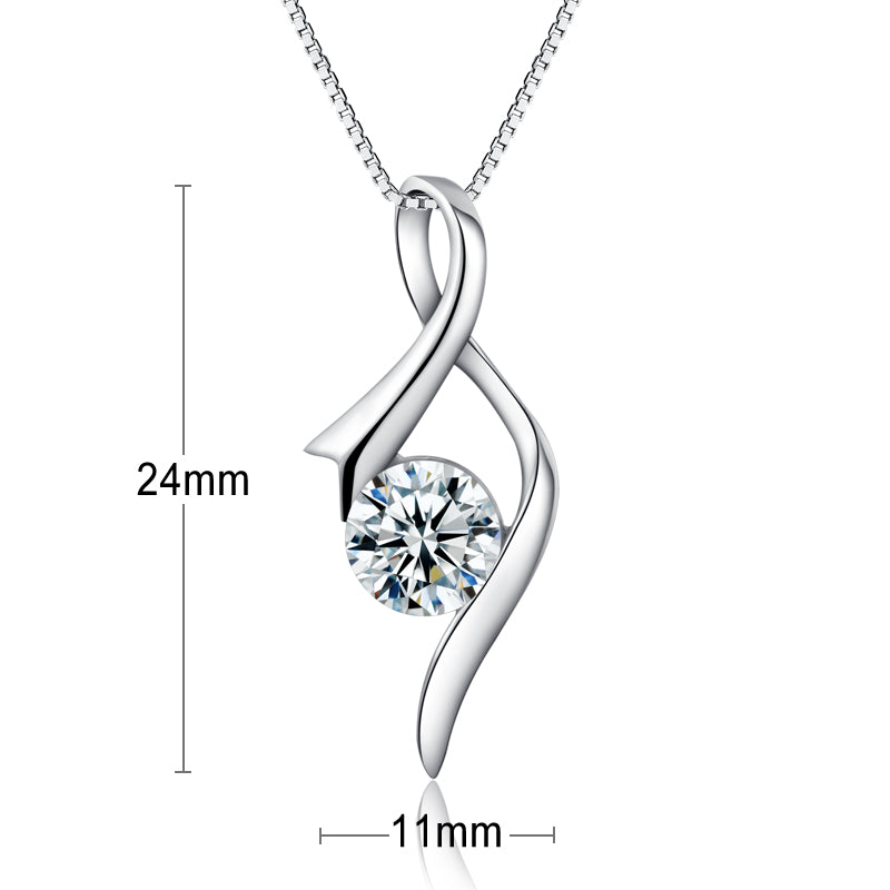 925 sterling silver jewellery set "Mia"