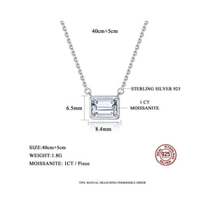 silver moissanite necklace frenelle jewellery online nz