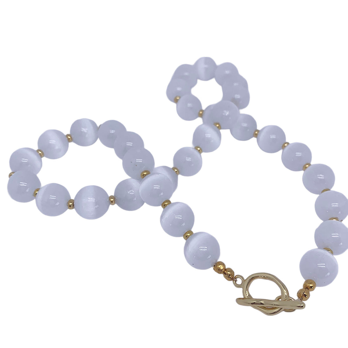 white chalcedony necklace buy online frenelle nz