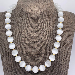 white chalcedony necklace buy online frenelle nz