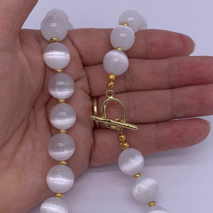white chalcedony necklace buy online frenelle nz