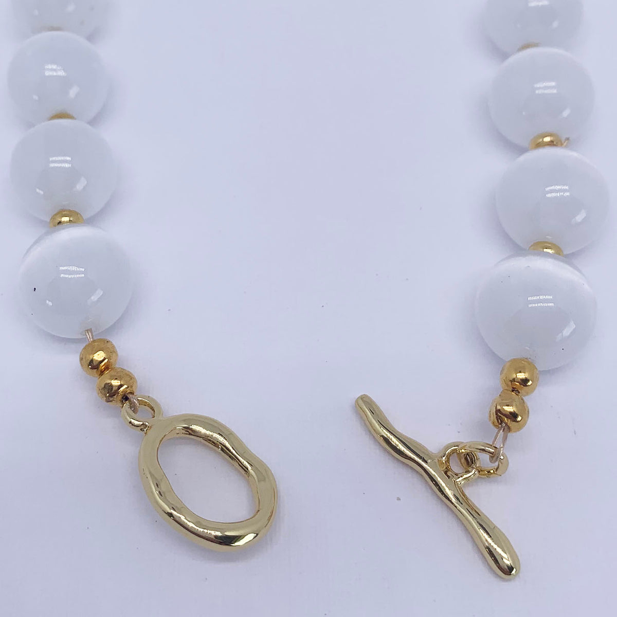 white chalcedony necklace buy online frenelle nz