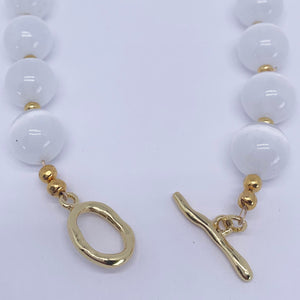 white chalcedony necklace buy online frenelle nz