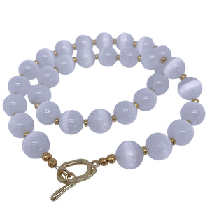 white chalcedony necklace buy online frenelle nz